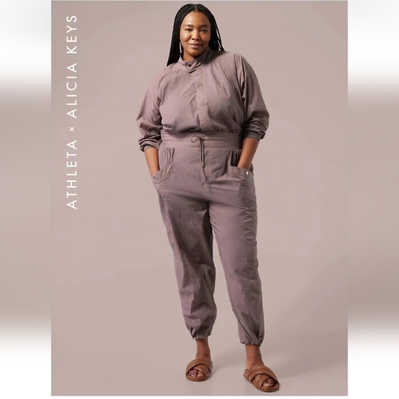 Athleta Alicia Keys Utility Jumpsuit/ Romper Size 20 - Picture 1 of 14